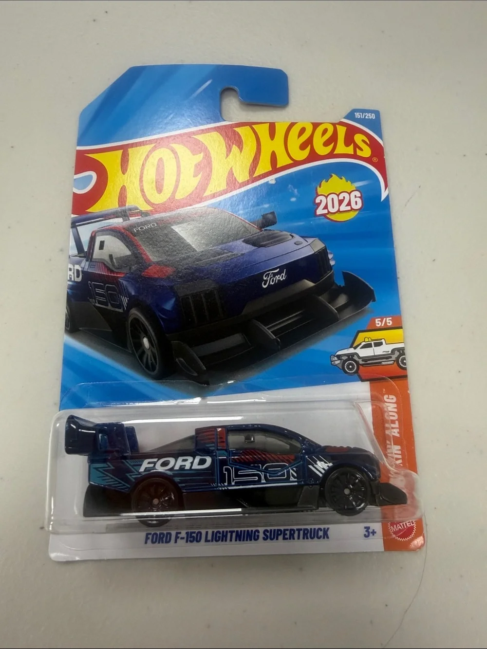 🚨Hot Wheels Ford F-150 Lightning Supertruck - Blue